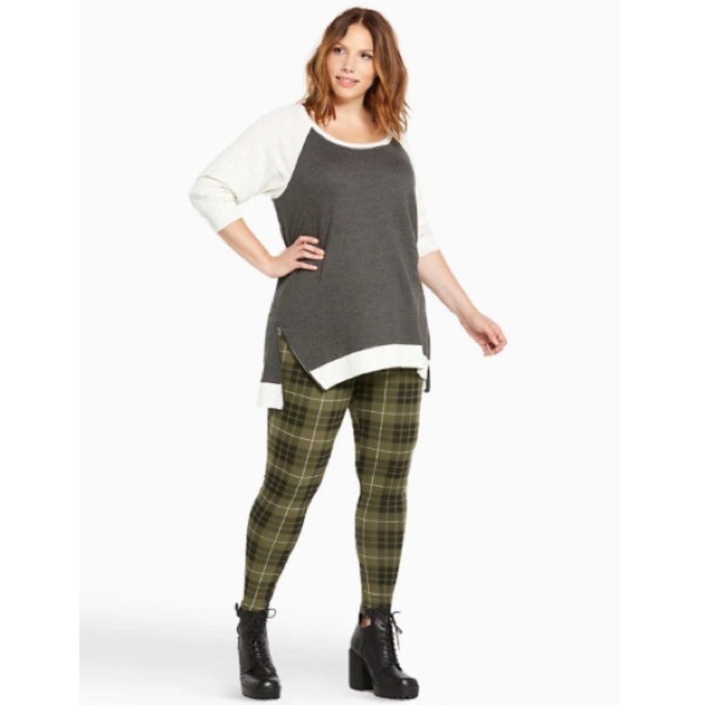 Torrid Zipper Side Raglan Sweatshirt - Picture 2 of 12
